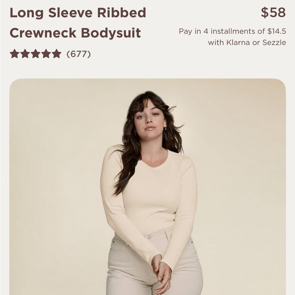 NUUDS Ribbed bodysuit